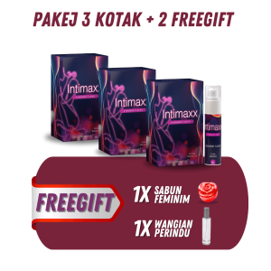 Pakej 3 Kotak + 2 Freegift